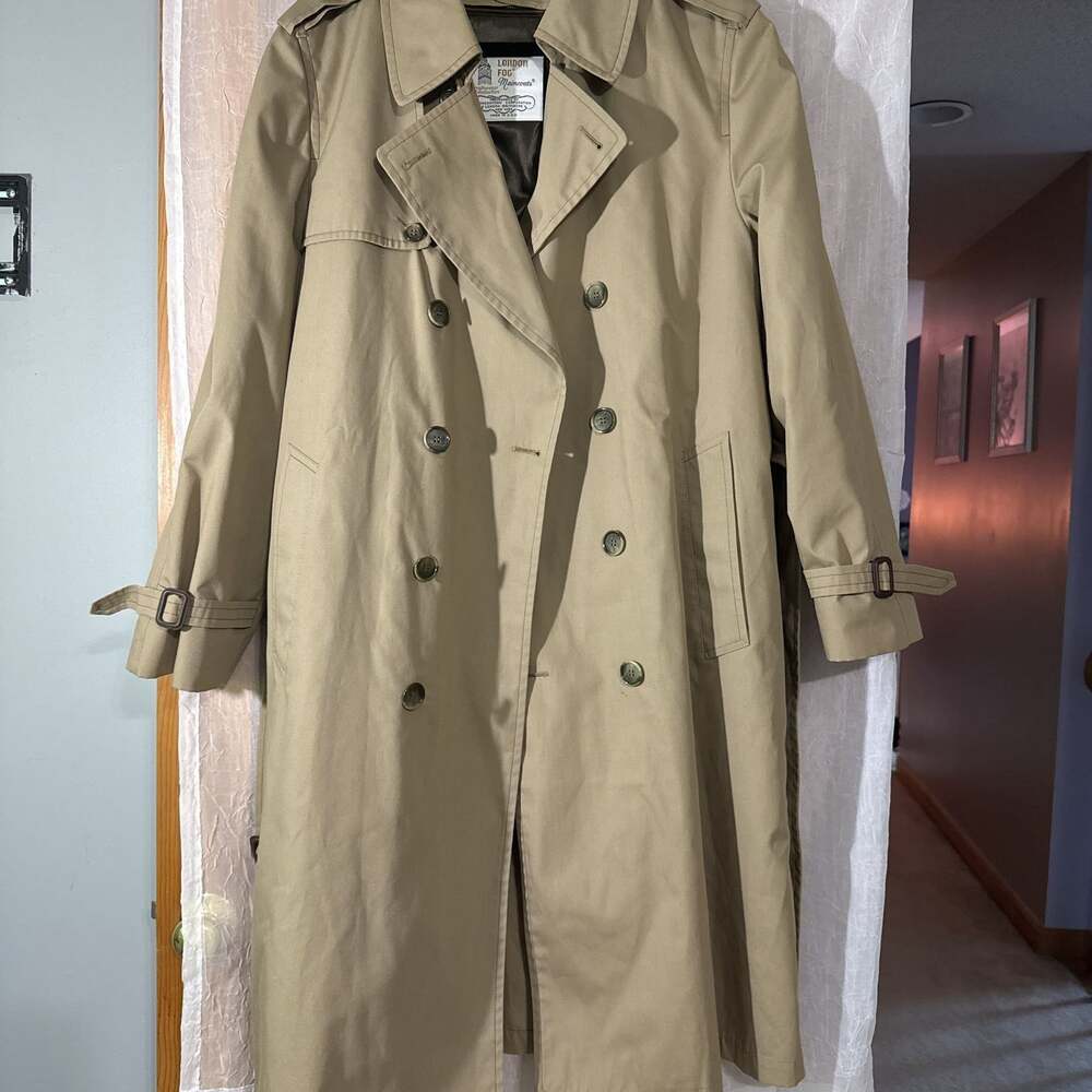 Vintage London Fog Mens Classic Trench Coat with Removable Liner - Picture 2 of 8